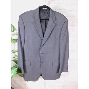 Mens 42L Gray Blazer Jos A Bank Travelers Suit